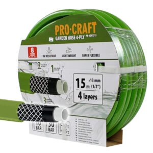 Záhradná hadica Procraft PR-4GH1315 4-vrstvová, 1/2" 15 m | PR-4GH1315