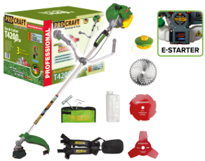 Krovinorez Procraft T4200 Pro EL s elektrickým štartérom | T4200EL Pro