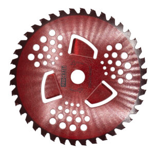 Nôž krovinorezu (kotúč) D255*25,4) 40T s vnútornými nožmi na vysokú trávu (červený) PROCRAFT | H/P-3/R