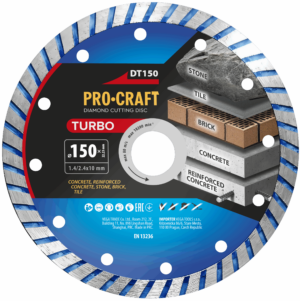 Diamantový rezný kotúč Turbo Procraft DT150 | DT150