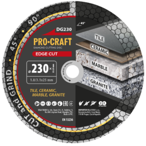 Diamantový kotúč Edge Cut Procraft DG230 | DG230