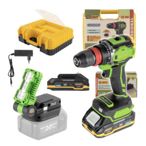 Aku skrutkovač Procraft PA18Pro DFR s LED reflektorom LL20bb | SPA18ProDFR/LL20