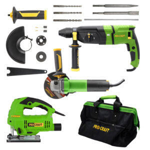 Procraft elektro sada náradia, 4 diely BH1100, BG400, ST1300, PW750 | MAXISET4