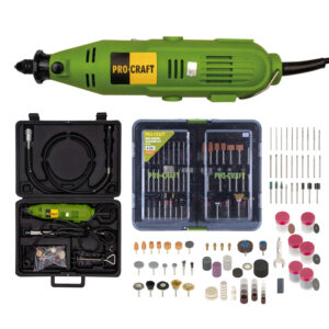 Priama brúska Procraft PG400 + GK-418 s ohybným nadstavcom a príslušenstvom | SPG400/GK-418