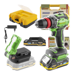 Aku skrutkovač Procraft PA18Pro DFR 2 s LED reflektorom LL20bb | SPA18ProDFR2/LL20