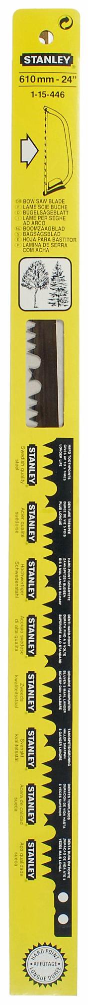 Plátok náhradný s americkými zubmi 610mm STANLEY 1-15-446