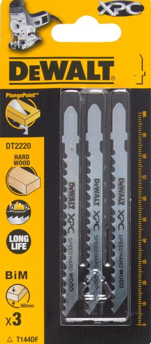 LIST PÍLOVÝ 100MM DREVO A PLAST DO 60MM 3ks DEWALT DT2220
