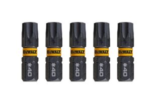 Nástavce pre rázové uťahovače 25mm T40 (5ks) DEWALT DT7373