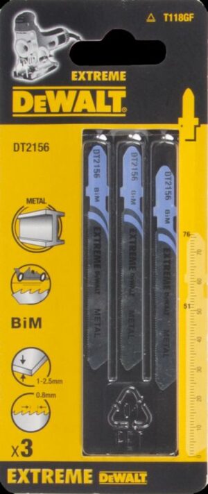 LIST PÍLOVÝ EXTREME CoS,PLECHY 76MM 3ks DEWALT DT2156