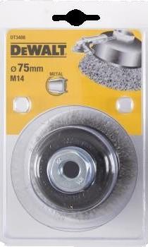 Kefa drôtená hrnčeková 75mm vlnitý drôt 23mm M14 DEWALT DT3488