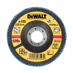 Kotúč brúsny lamelovací na kov 125x22,2mm 120G Typ29 vypuklý DEWALT DT3268