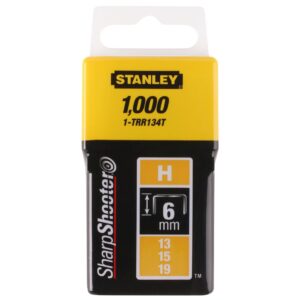 Spony štandartné 6mm (1/4") typ H 1000ks STANLEY 1-TRR134T