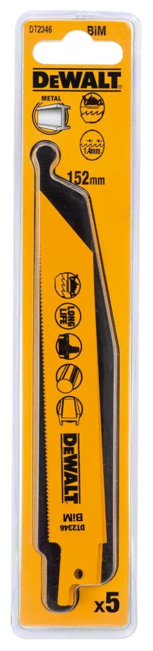 List pílový na kov 152mm pre AKU píly 5ks DEWALT DT2346