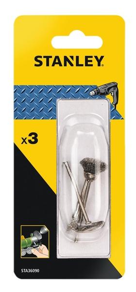 Kefa do vŕtačky rotačná, sada 3ks - okružná pr.22mm, hrnček. pr.15mm, koncová pr.5mm, stopka pr.3mm FATMAX STA36090