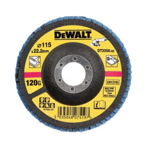Kotúč brúsny lamelovací na kov 115x22,2mm 120G Typ29 vypuklý DEWALT DT3258