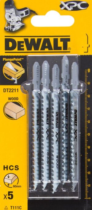 LIST PÍLOVÝ 100MM DREVO A PLAST DO 60MM 5ks DEWALT DT2211