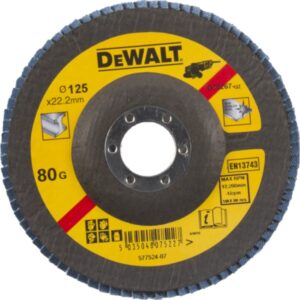 Kotúč brúsny lamelovací na kov 125x22,2mm 80G Typ29 vypuklý DEWALT DT3267