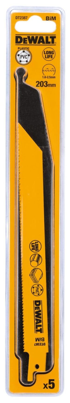 LIST PÍLOVÝ  UNIVERZÁLNY 203MM 5KS DEWALT DT2387