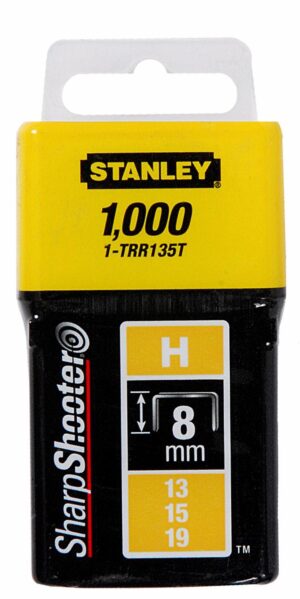 Spony štandartné 8mm (5/16") typ H 1000ks STANLEY 1-TRR135T