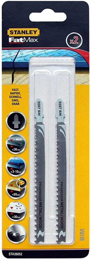 List pílový, BiMetal do dreva a rôznych kovov, hr.<3 - 65mm, PVC < 30mm, rozstup 2,4-5mm FATMAX STA26052