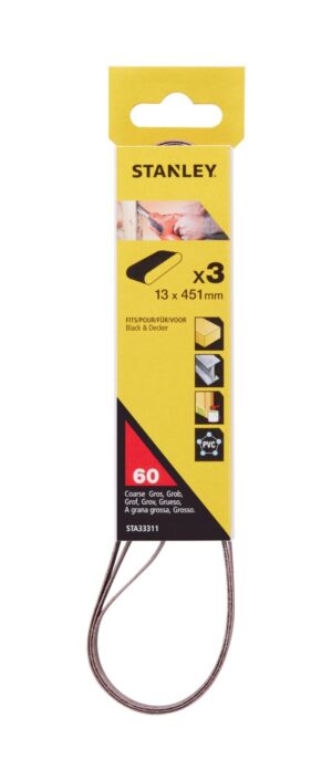 Pás brúsny pre pásové pilníky 13x455mm P60 3ks pre B+D DCM200 FATMAX STA33311