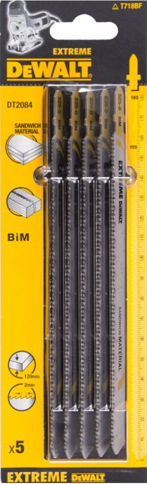 LIST PÍLOVÝ NA SENDVIČOVÉ MATERIÁLY 180mm 5ks DEWALT DT2084