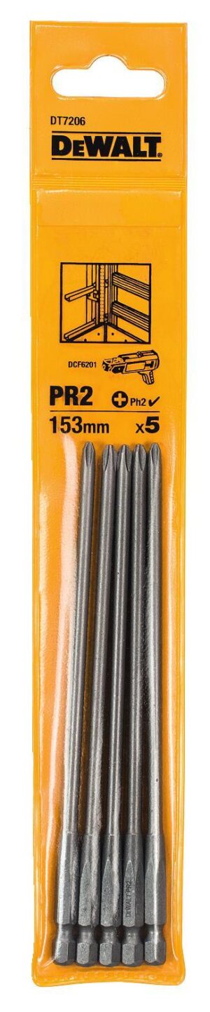 Bit dlhý PR2 153mm pre DCF6201 5ks DEWALT DT7206