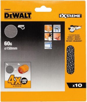 Sieťovina brúsna o150mm P320 suchý zips 5ks D26410/DW443 DEWALT DTM8558