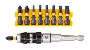Sada nástavcov 10-dielna  EXTREME s držiakom naklápacím DEWALT DT70578T