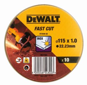 Kotúč rezný 115×1,0mm (10ks v plechovke) DEWALT DT3506