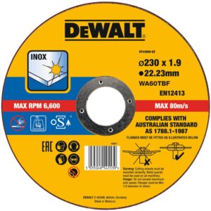 Kotúč rezný na nerez 230x1,9mm Typ1 (25ks/bal.) DEWALT DT43909