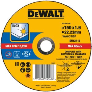 Kotúč rezný na nerez 150x1,6mm Typ1 (25ks/bal.) DEWALT DT43907