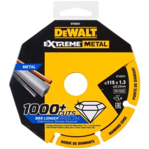 Kotúč rezný diamantový na kov 115x1,3mm EXTREME DEWALT DT40251