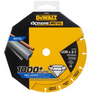 Kotúč rezný diamantový na kov 230x1,5mm EXTREME DEWALT DT40255