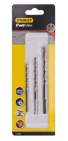 Sada vrtákov do betónu, kameňa, muriva, pr.5-6-8mm, 3-diel. FATMAX STA58680