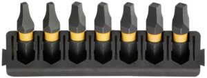 Sada Tough Case - držiak 7ks bitov 25mm + (štvorcové) FLEXTORQ DEWALT DT70815