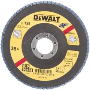 Kotúč brúsny lamelovací na kov 125x22,4mm P36 Typ27 plochý DEWALT DT3308